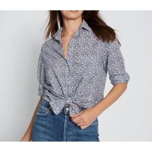 Grayson The Hero Butterfly Print‎ Button Down Shirt Women's Medium